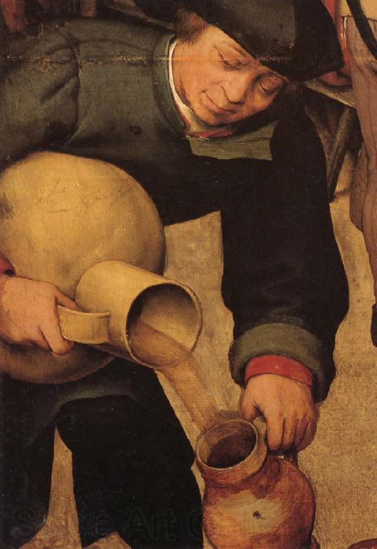 BRUEGEL, Pieter the Elder Details of Peasant Wedding Feast Norge oil painting art